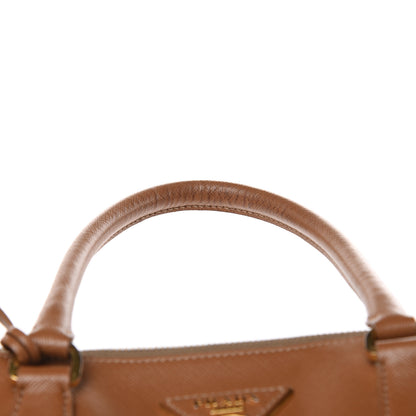 Prada Saffiano Medium Galleria Double Zip Tote Caramel 19 of 27