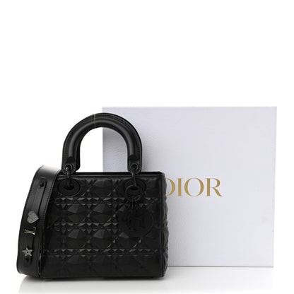 Christian Dior Calfskin Cannage Diamond Small My ABCDior Lady Dior Black 13 of 13