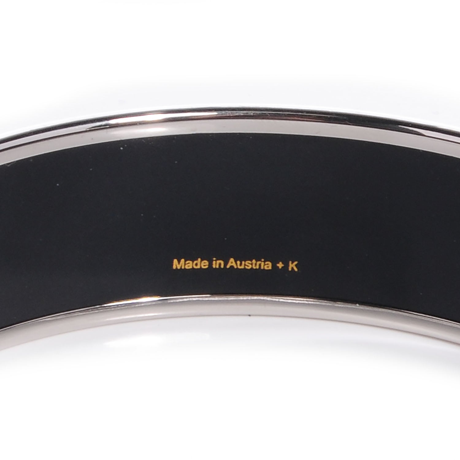 Hermes Enamel Printed De Passage a Paris Wide Bracelet 70 3 of 5