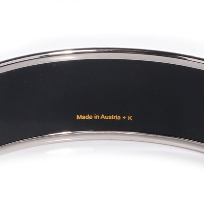 Hermes Enamel Printed De Passage a Paris Wide Bracelet 70 3 of 5