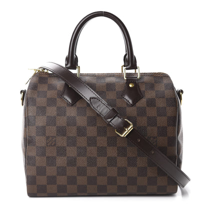 Louis Vuitton Damier Ebene Speedy Bandouliere 25 1 of 10