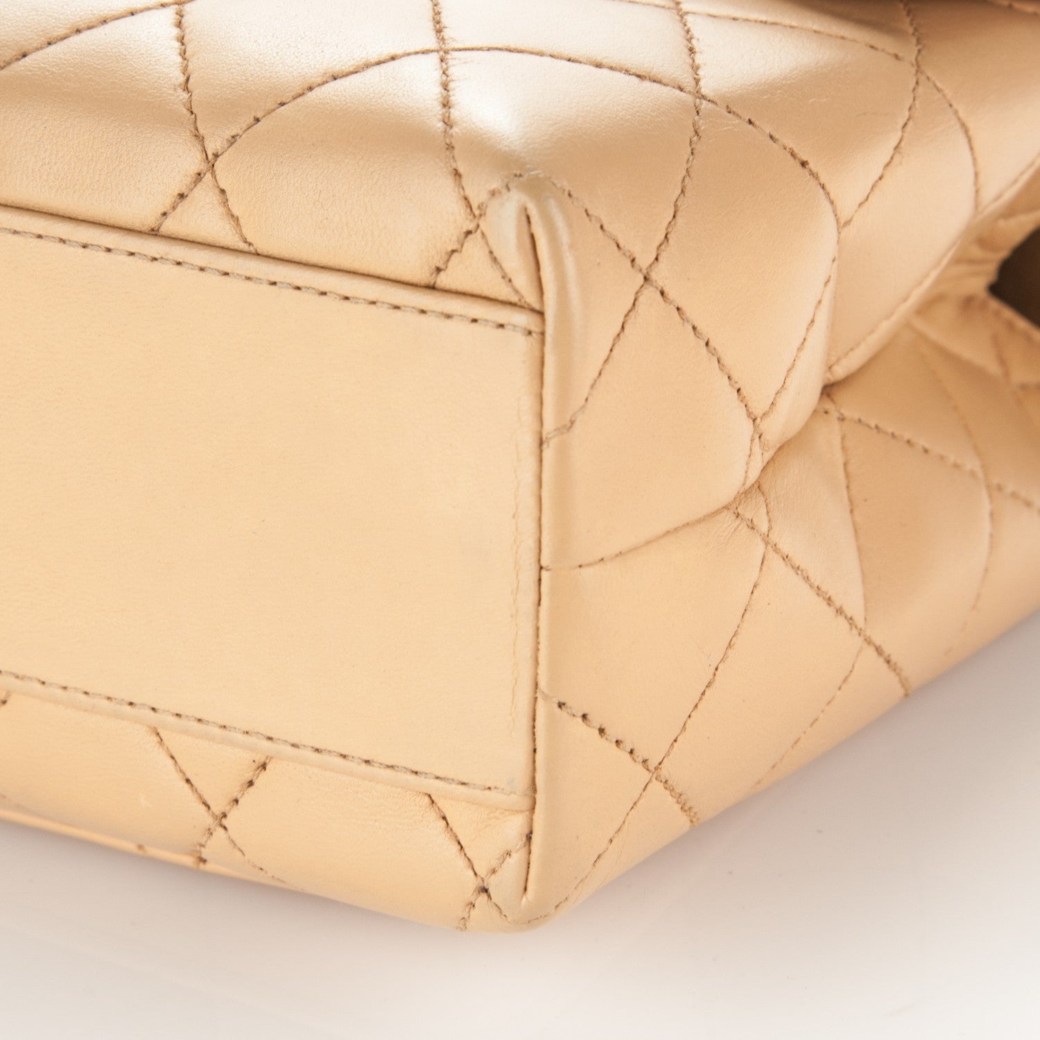 Chanel Lambskin Quilted Medium Kelly Flap Bag Beige 9 of 9