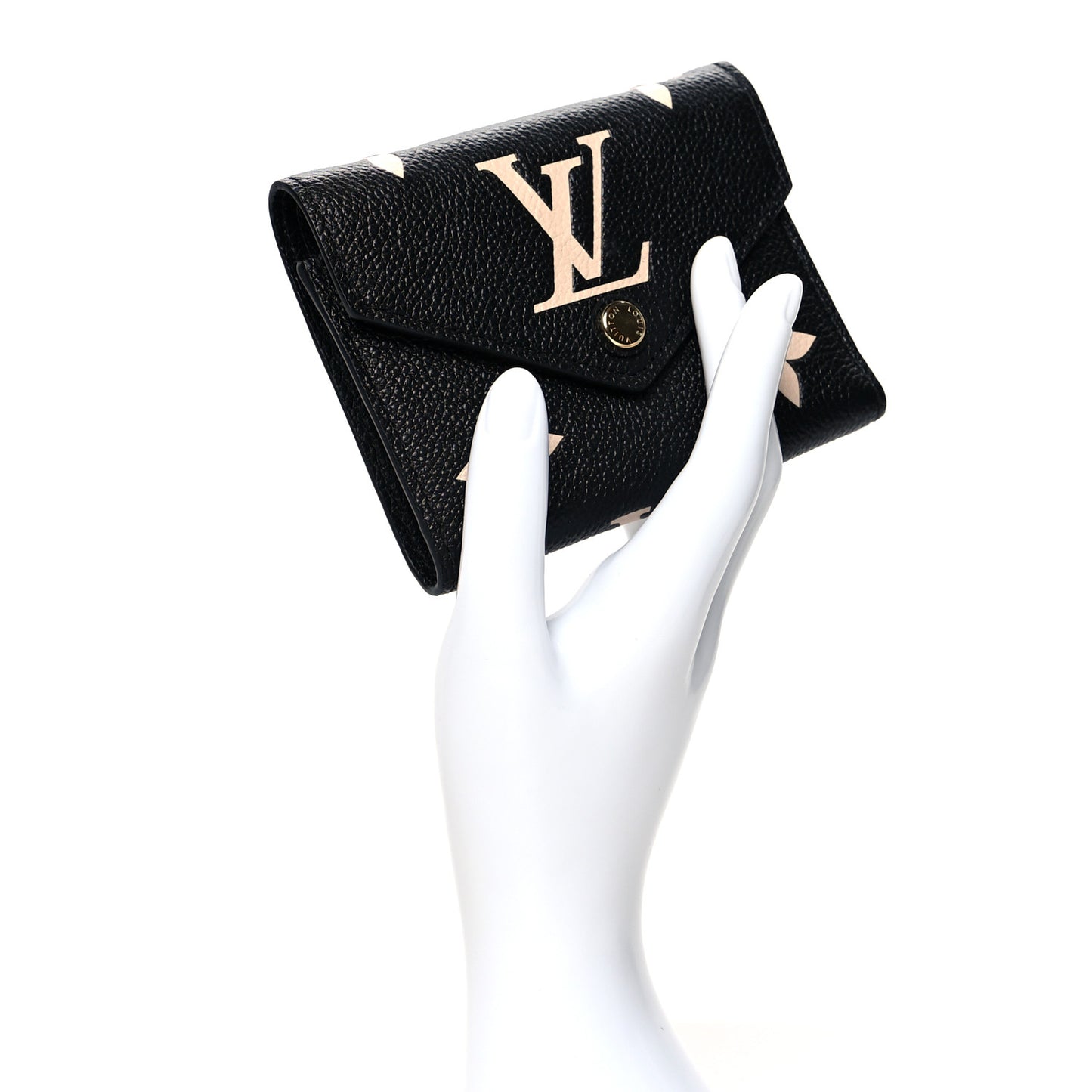 Empreinte Monogram Giant Victorine Wallet Black Beige