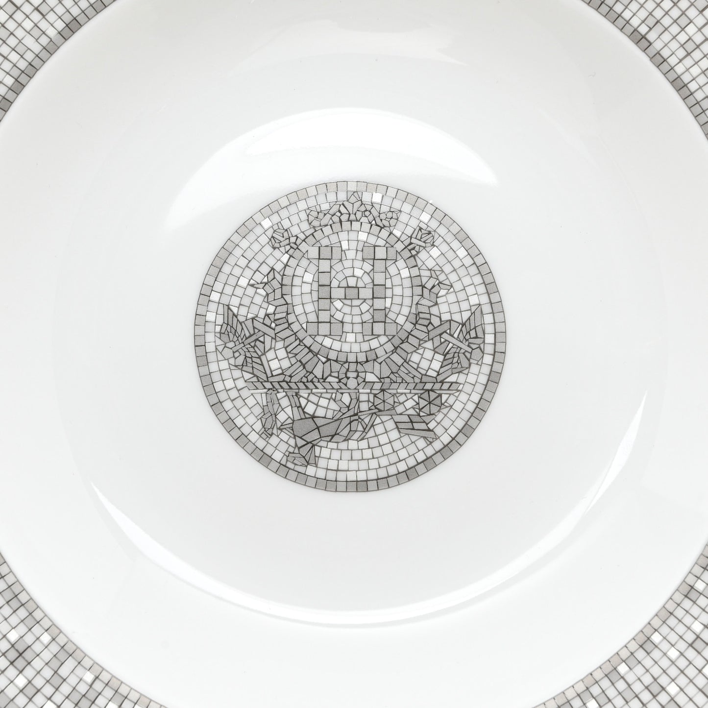 Porcelain Mosaique Au 24 Platine Soup Bowl Set of 2