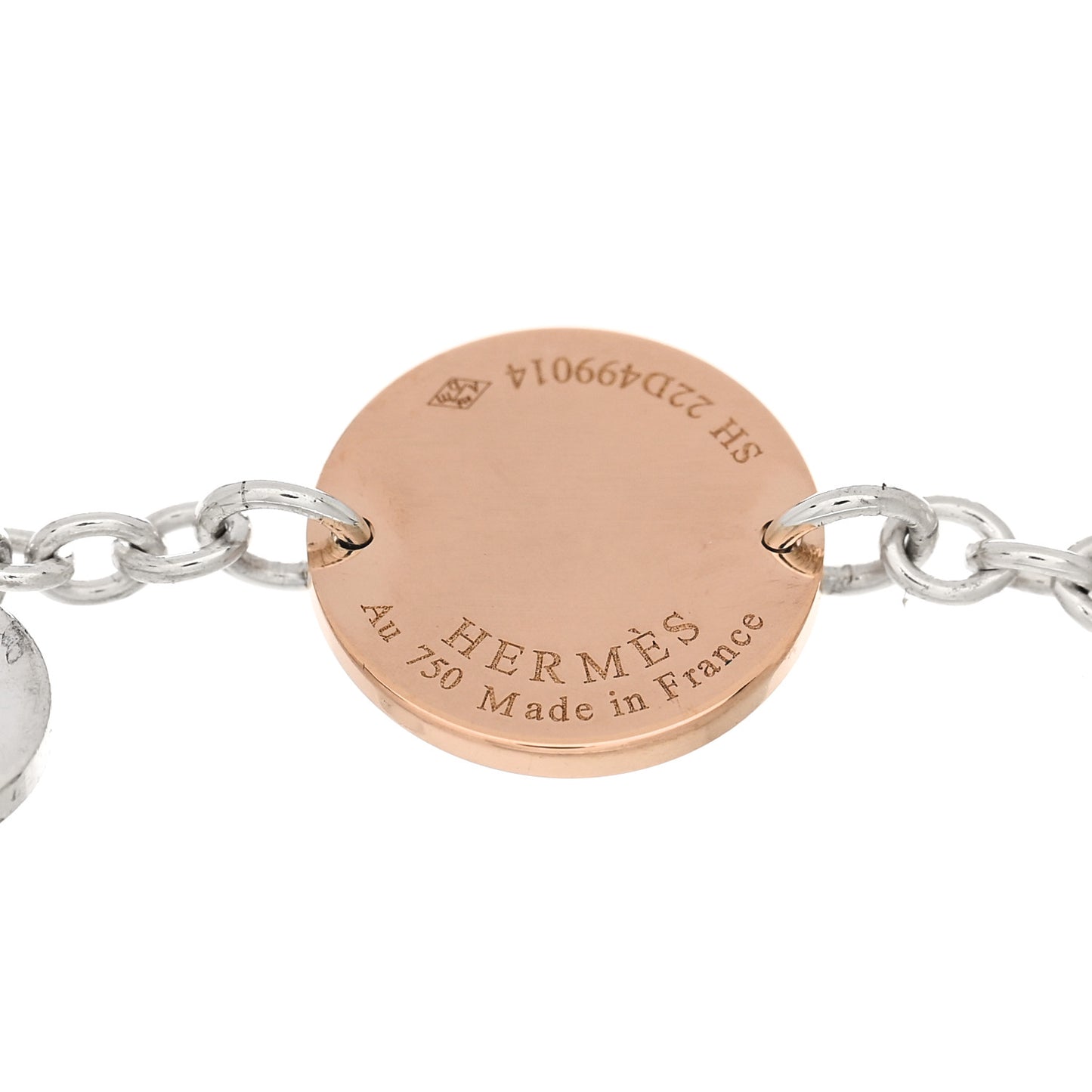 Sterling Silver 18K Rose Gold Confettis Bracelet SH