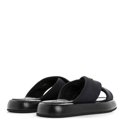 Chanel Fabric CC Mules Sandals 37 Black 5 of 10