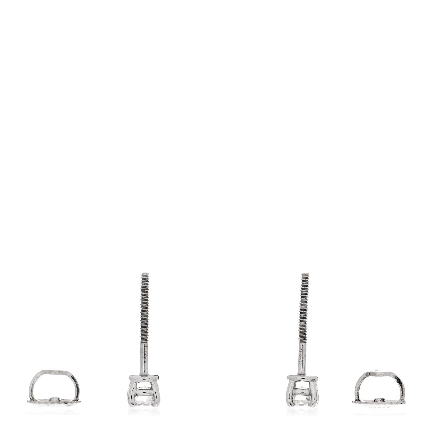 Platinum Diamond .34ctw Solitaire Earrings