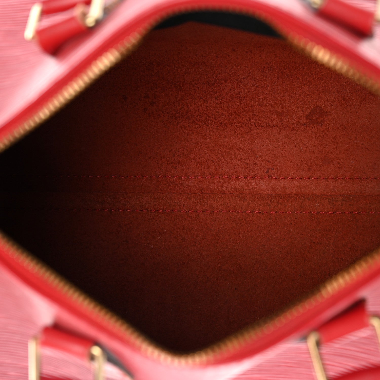 Louis Vuitton Epi Speedy 25 Castillan Red 5 of 14