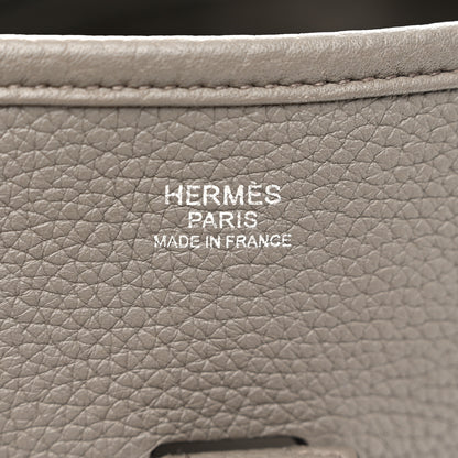 Hermes Taurillon Clemence Evelyne III GM Etain 6 of 10