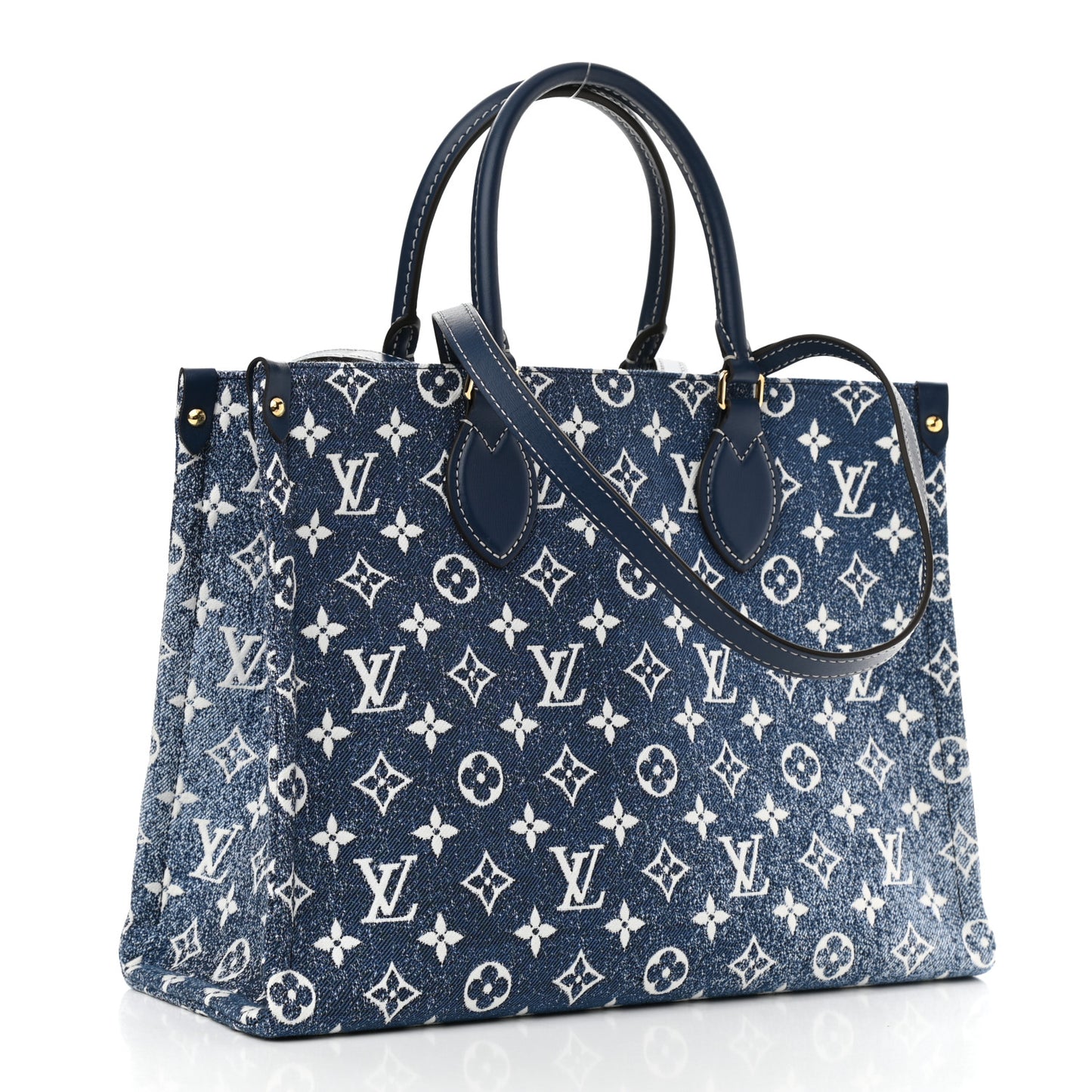 Monogram Jacquard Denim Onthego MM Bleu