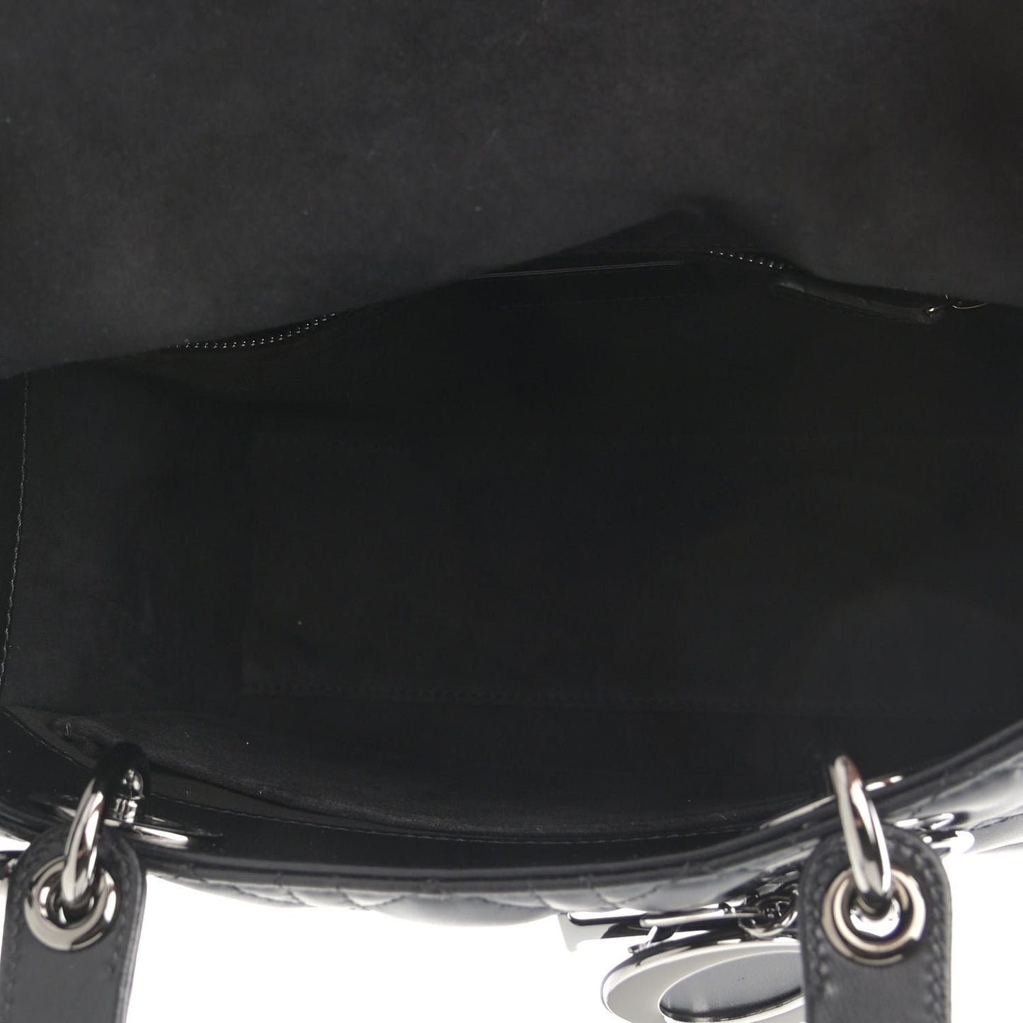Lambskin Cannage Medium Lady Dior Black