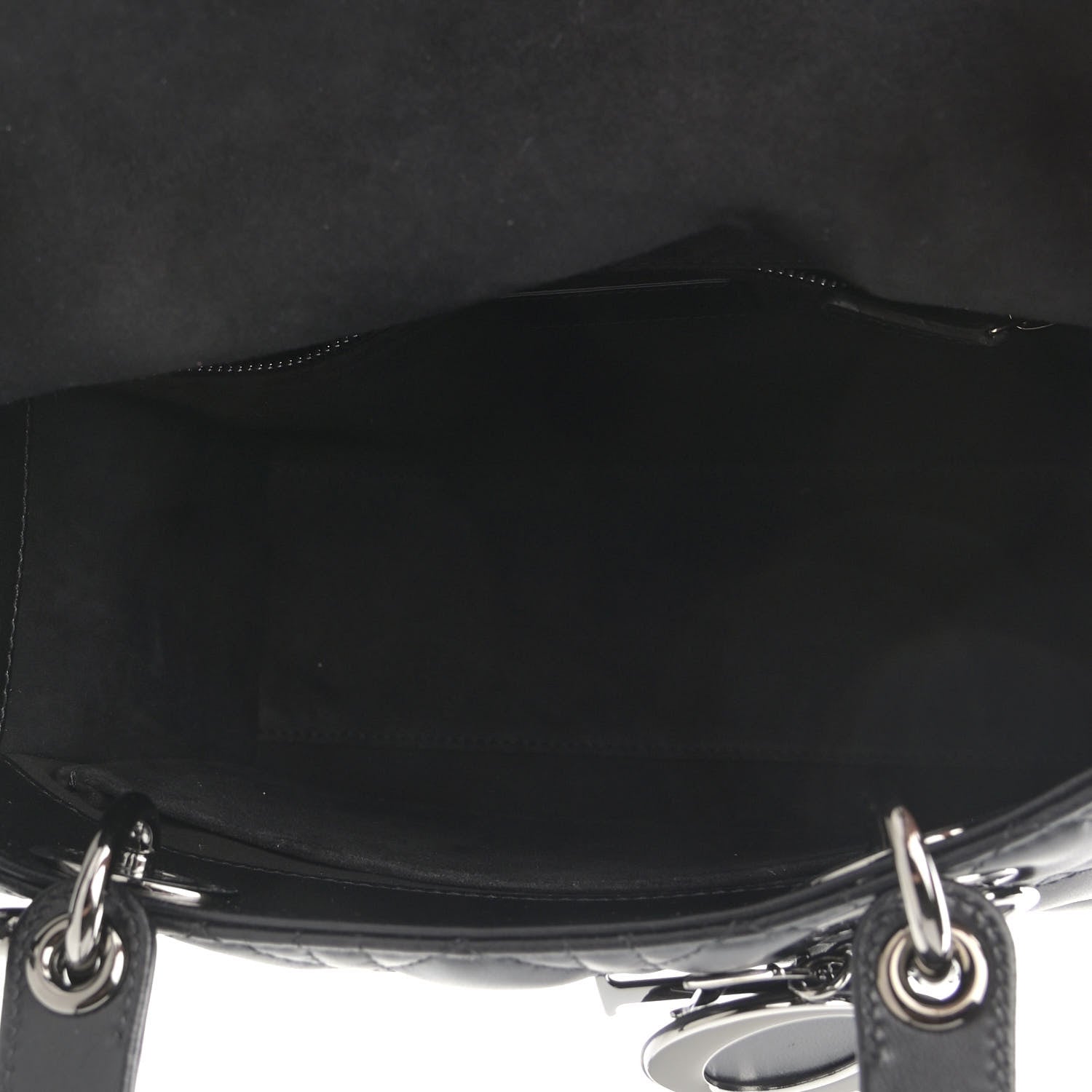 Christian Dior Lambskin Cannage Medium Lady Dior Black 5 of 13