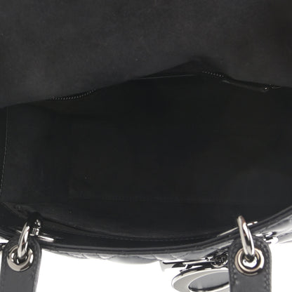 Christian Dior Lambskin Cannage Medium Lady Dior Black 5 of 13