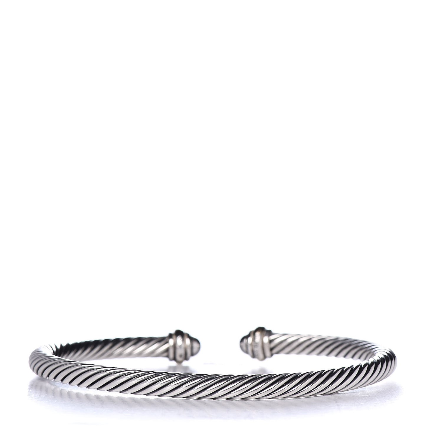 Sterling Silver 18K Yellow Gold 4mm Cable Classics Bracelet