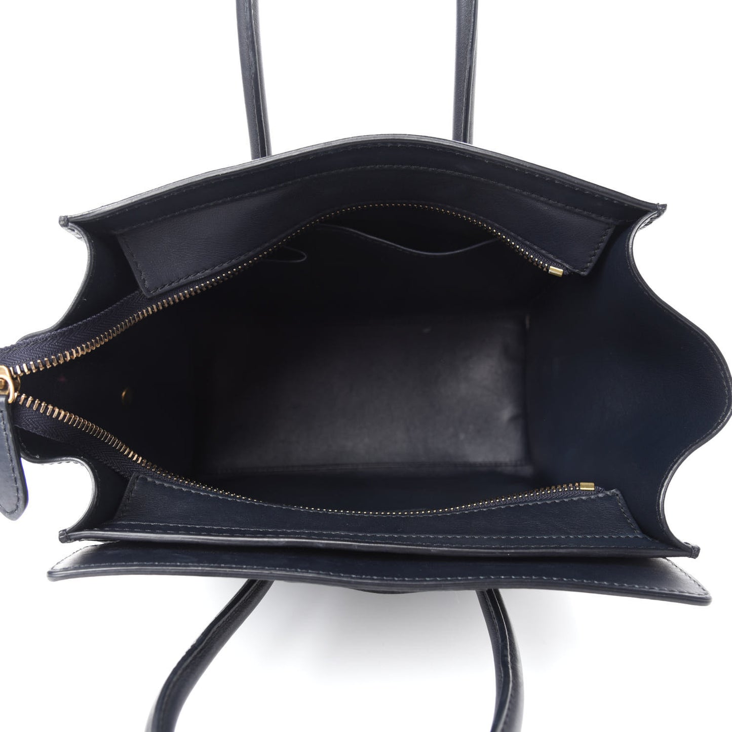 Smooth Calfskin Micro Luggage Navy Blue