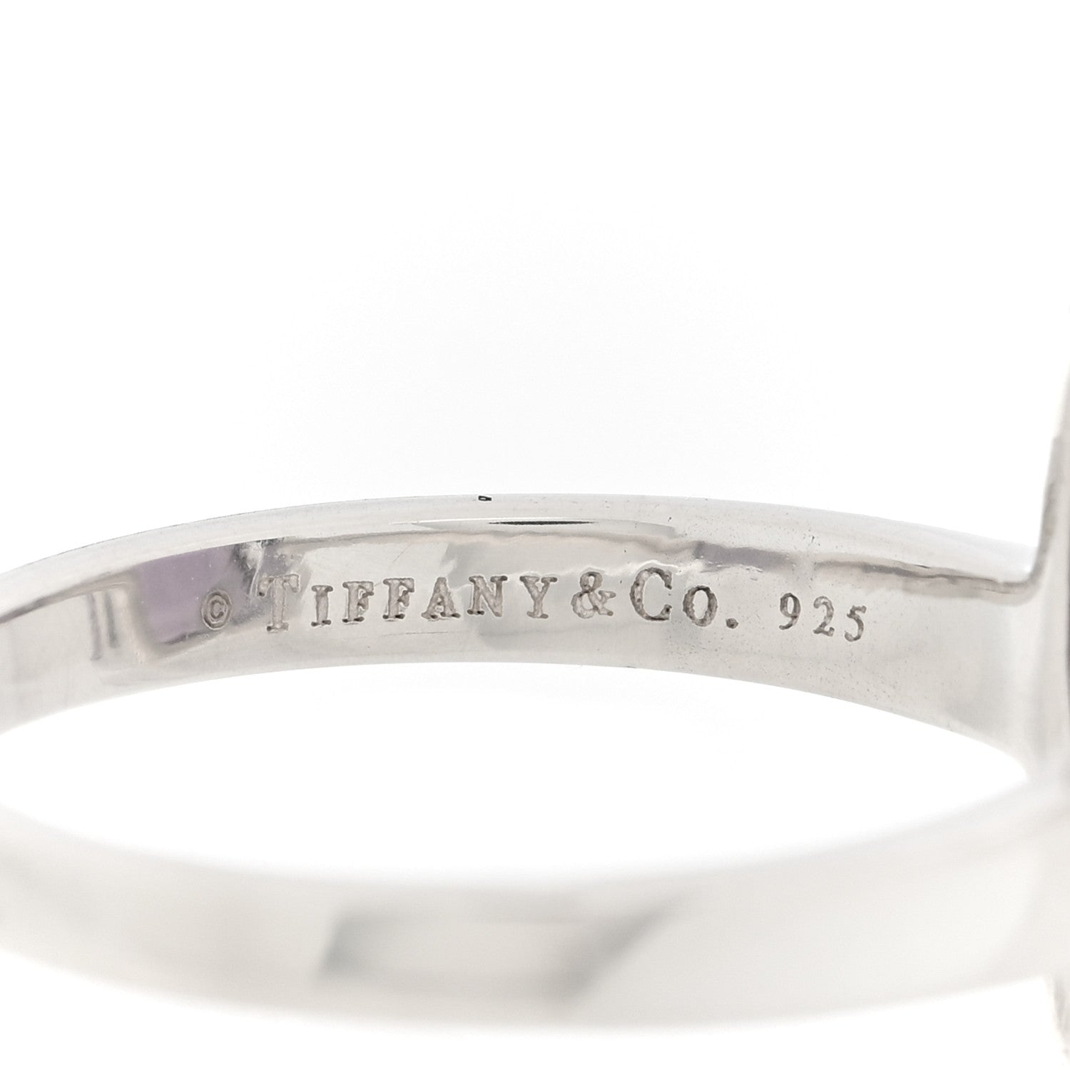 Tiffany Sterling Silver Amethyst Sparklers Cocktail Ring 57 8 5 of 6