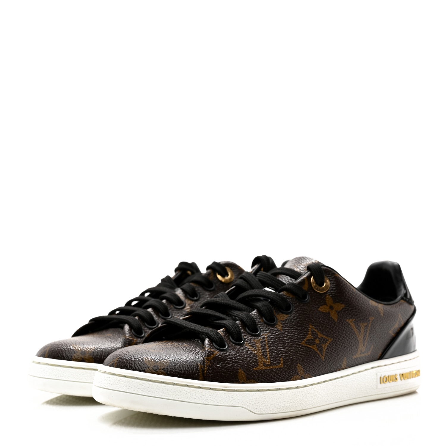 Louis Vuitton Patent Monogram Frontrow Sneakers 35 3 of 11