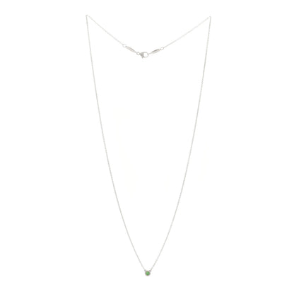 Tiffany Sterling Silver Tsavorite Garnet Elsa Peretti Color by the Yard Pendant Necklace 3 of 5