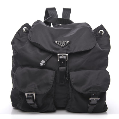 Prada Nylon Vela Medium Backpack Black 1 of 10