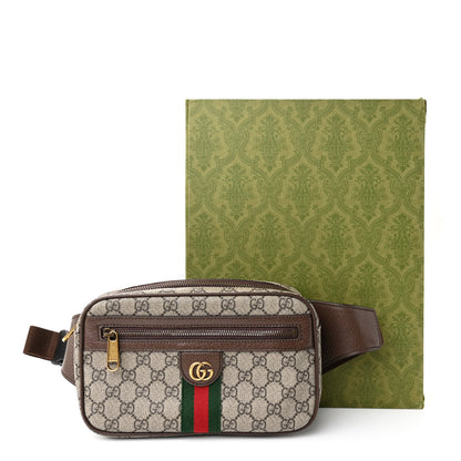 Gucci Soft GG Supreme Monogram Medium Ophidia Belt Bag Dark Brown 11 of 11