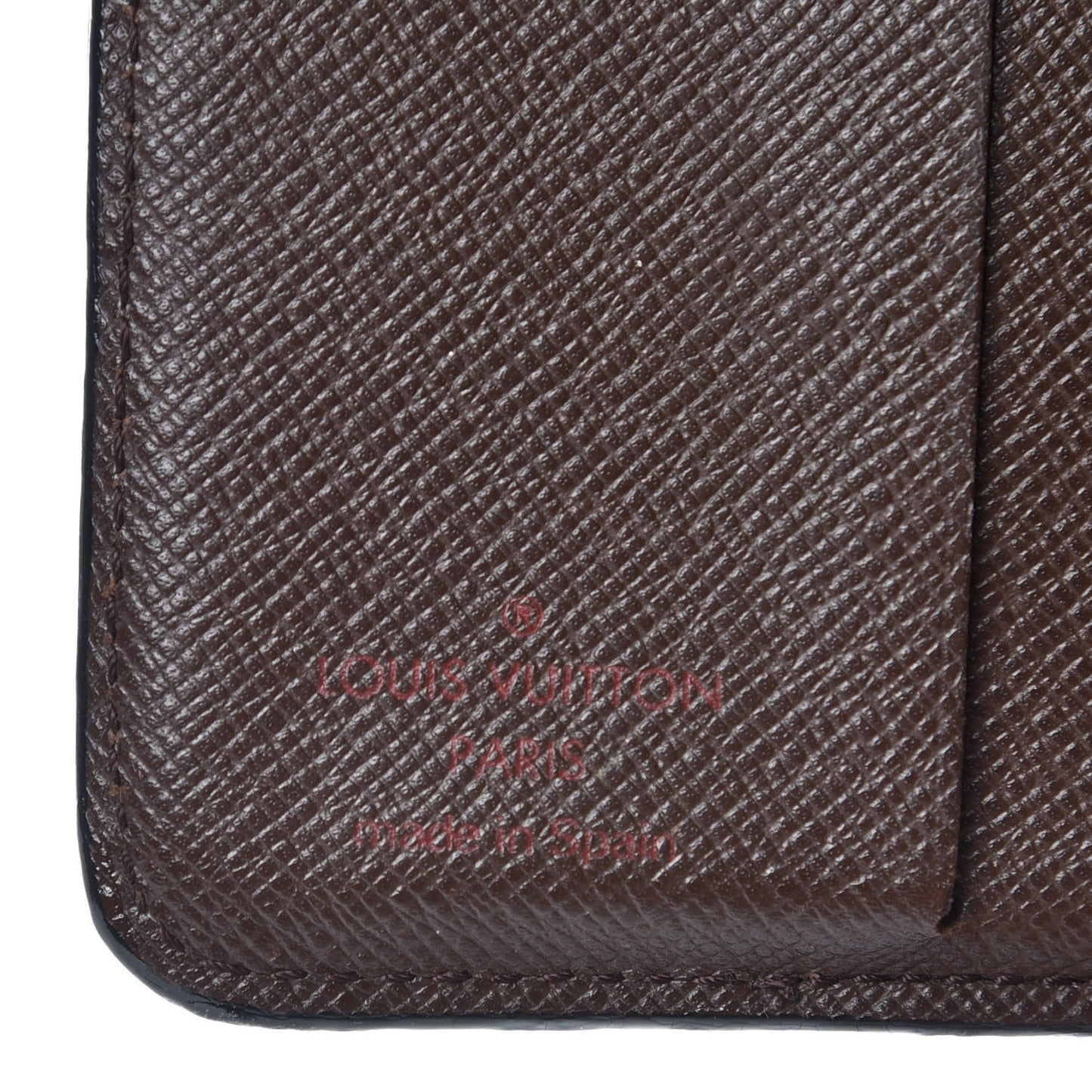 Damier Ebene Zippe Zipped Compact Wallet