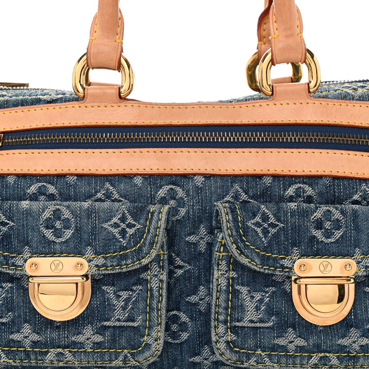 Louis Vuitton Monogram Denim Neo Speedy Blue 7 of 15