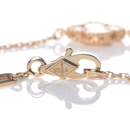 Van Cleef & Arpels 18K Yellow Gold Mother of Pearl Sweet Alhambra Bracelet 5 of 8
