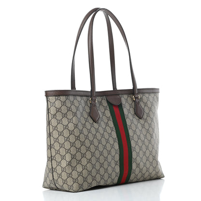 Gucci GG Supreme Monogram Medium Ophidia Shopping Tote Brown 3 of 11
