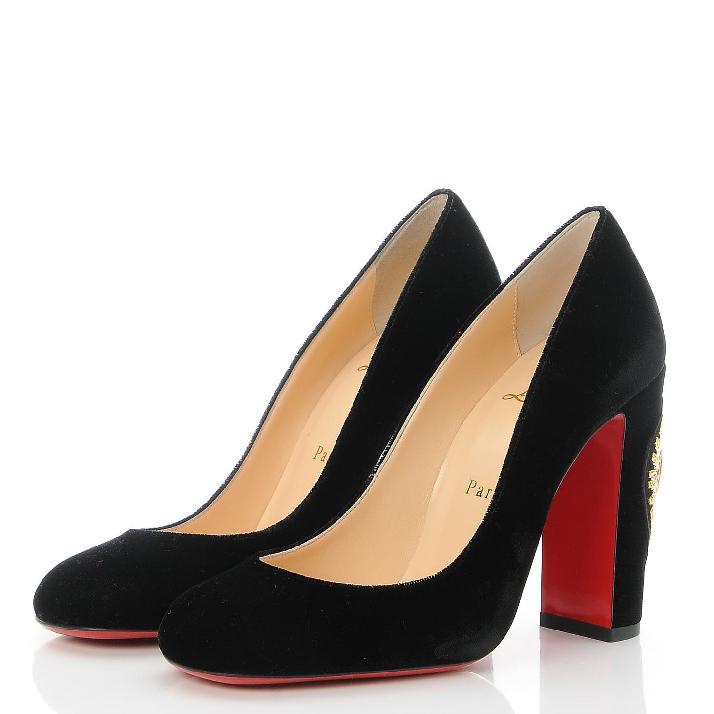 Velvet Cadrilla Corazon 100 Pumps 36.5 Black