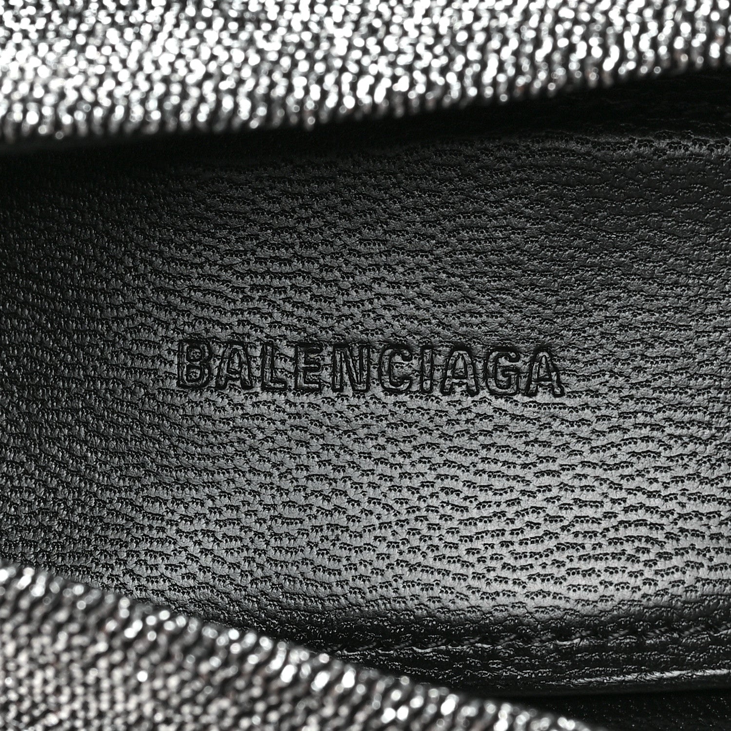 Balenciaga Shiny Fabric Square Knife 80mm Pumps 39 Silver 7 of 8