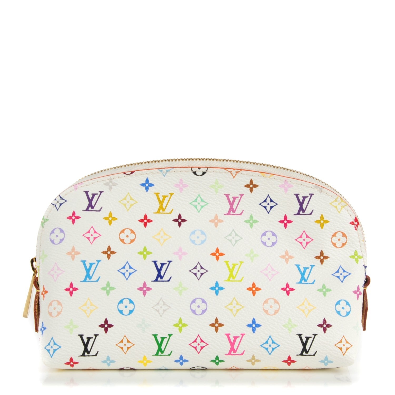Louis Vuitton Monogram Multicolor Cosmetic Pouch White Litchi 1 of 7