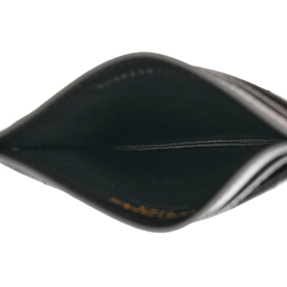 Saint Laurent Grain De Poudre Matelasse Chevron Monogram Credit Card Case Fog 6 of 7