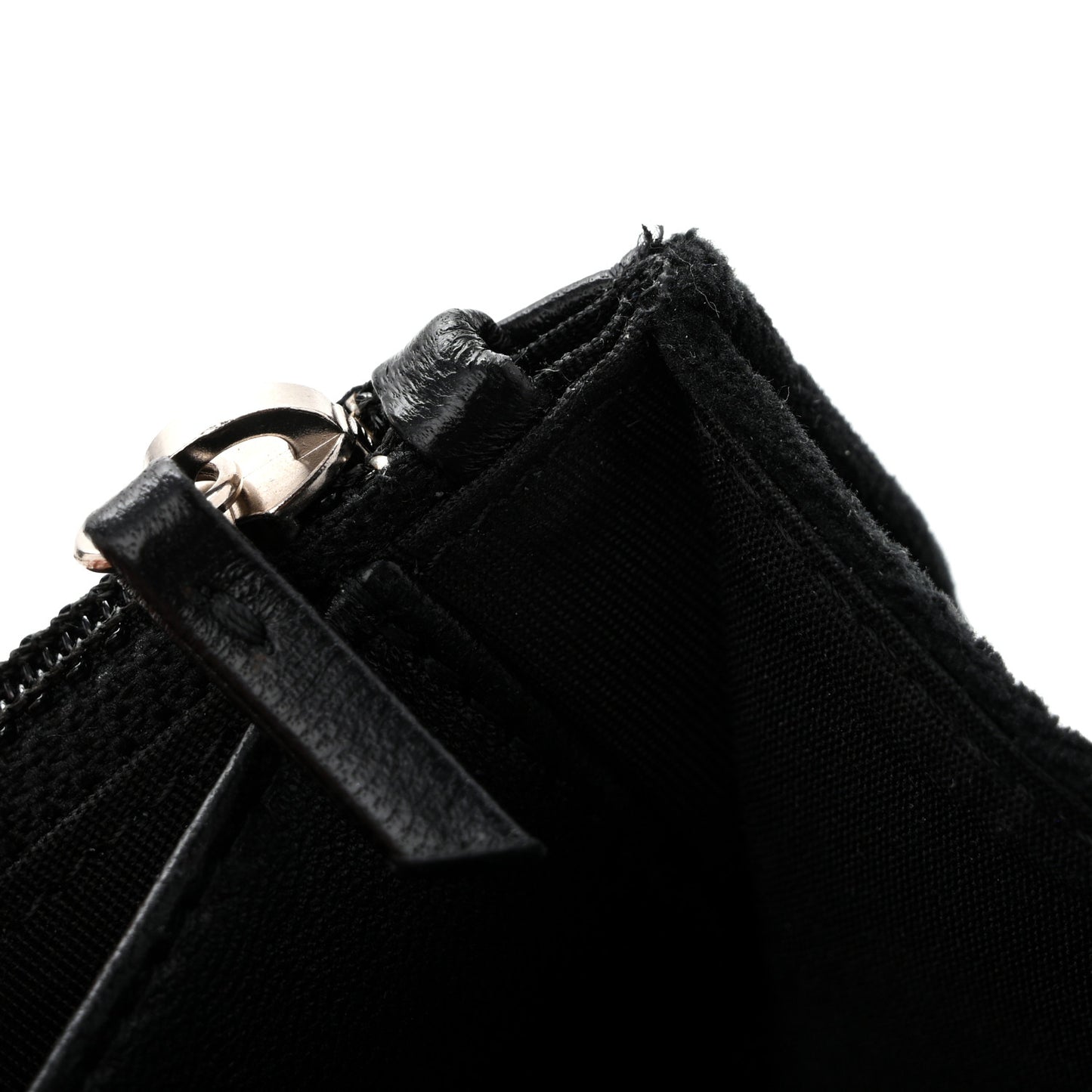 Velvet Mirror Embellished Boy Wallet On Chain WOC Argent