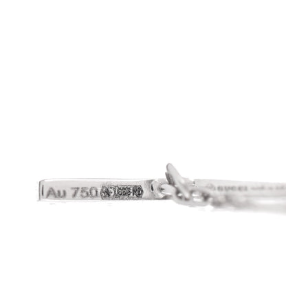Gucci 18K White Gold Diamond GG Running Bracelet 17 4 of 4