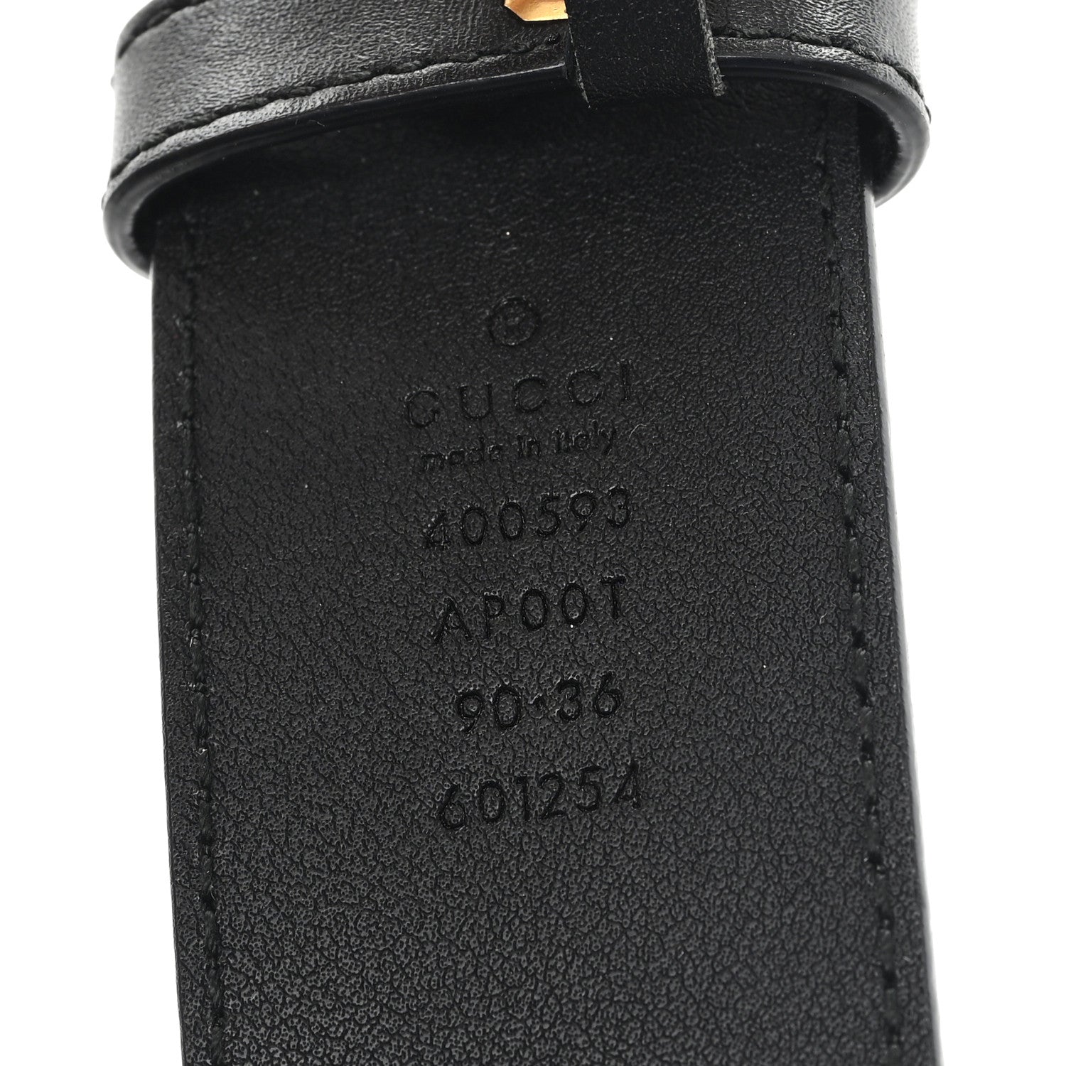 Gucci Calfskin Double G 40mm Belt 90 36 Black 3 of 4