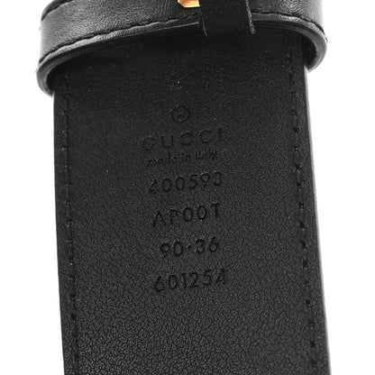 Gucci Calfskin Double G 40mm Belt 90 36 Black 3 of 4