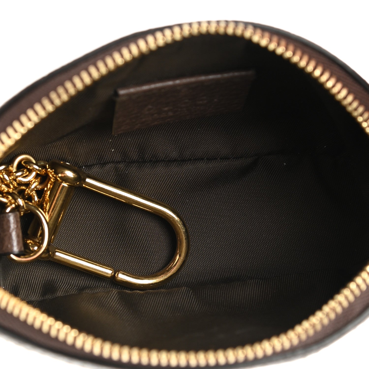Gucci GG Supreme Monogram Web Ophidia Dome Key Pouch Beige New Acero 5 of 8