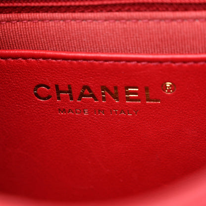 Chanel Calfskin Quilted Mini Charms Flap Red 6 of 10