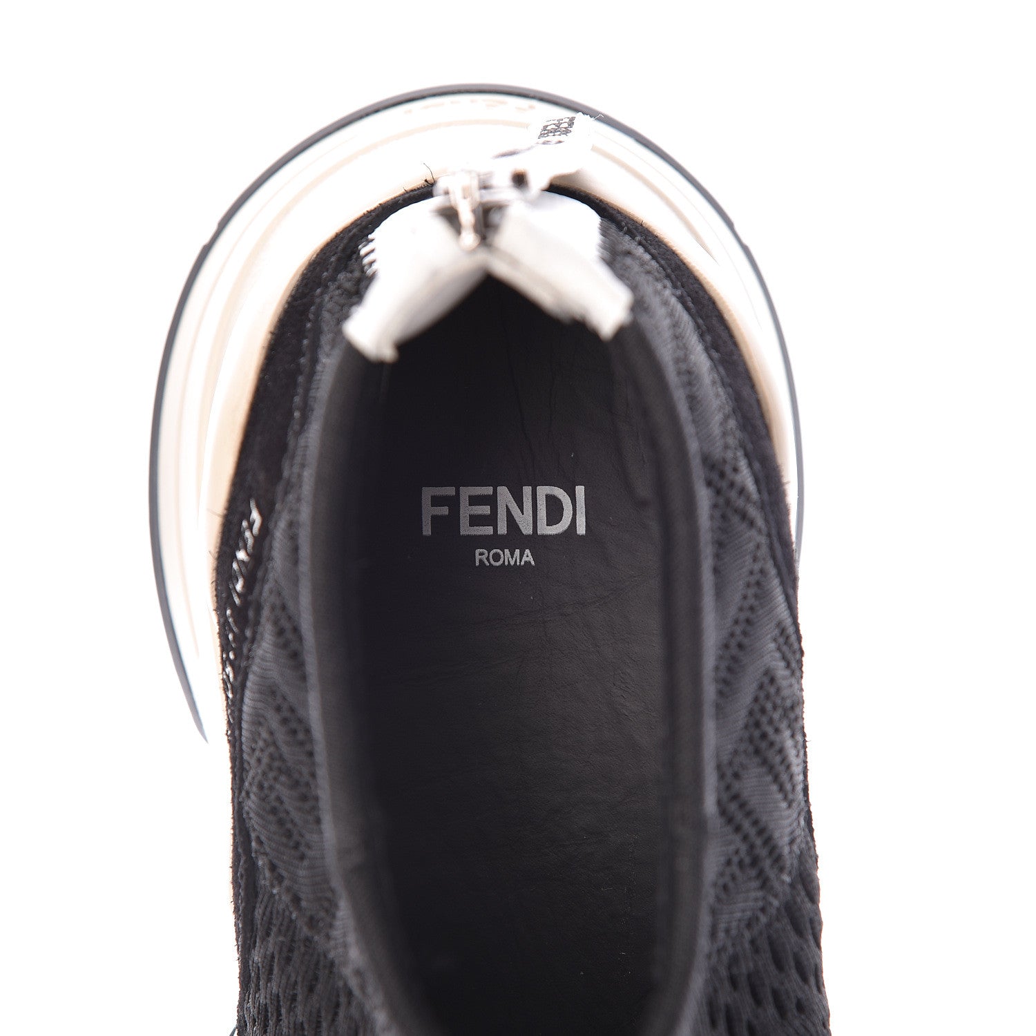 Fendi High-Tech Jacquard FFluid Sneakers 36 Black 8 of 8