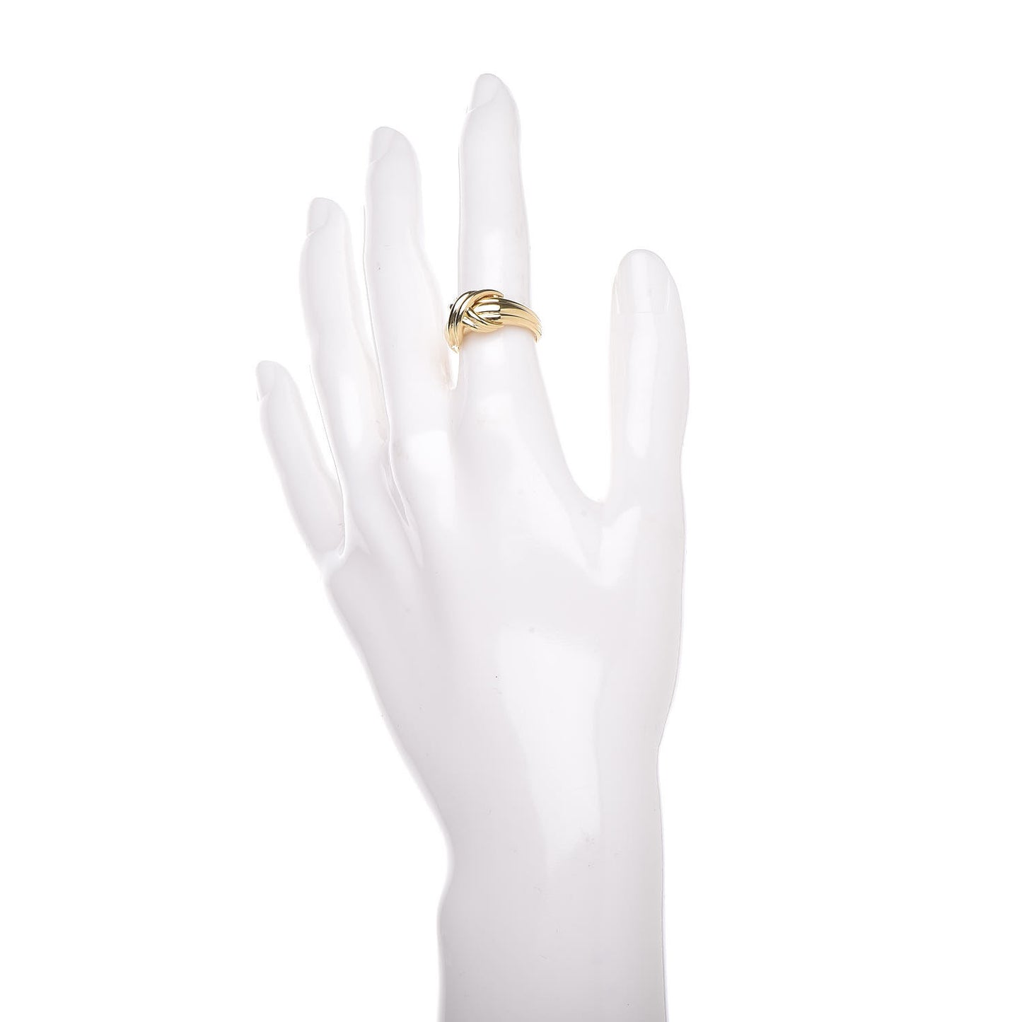 18K Yellow Gold Signature X Ring 48 4.5