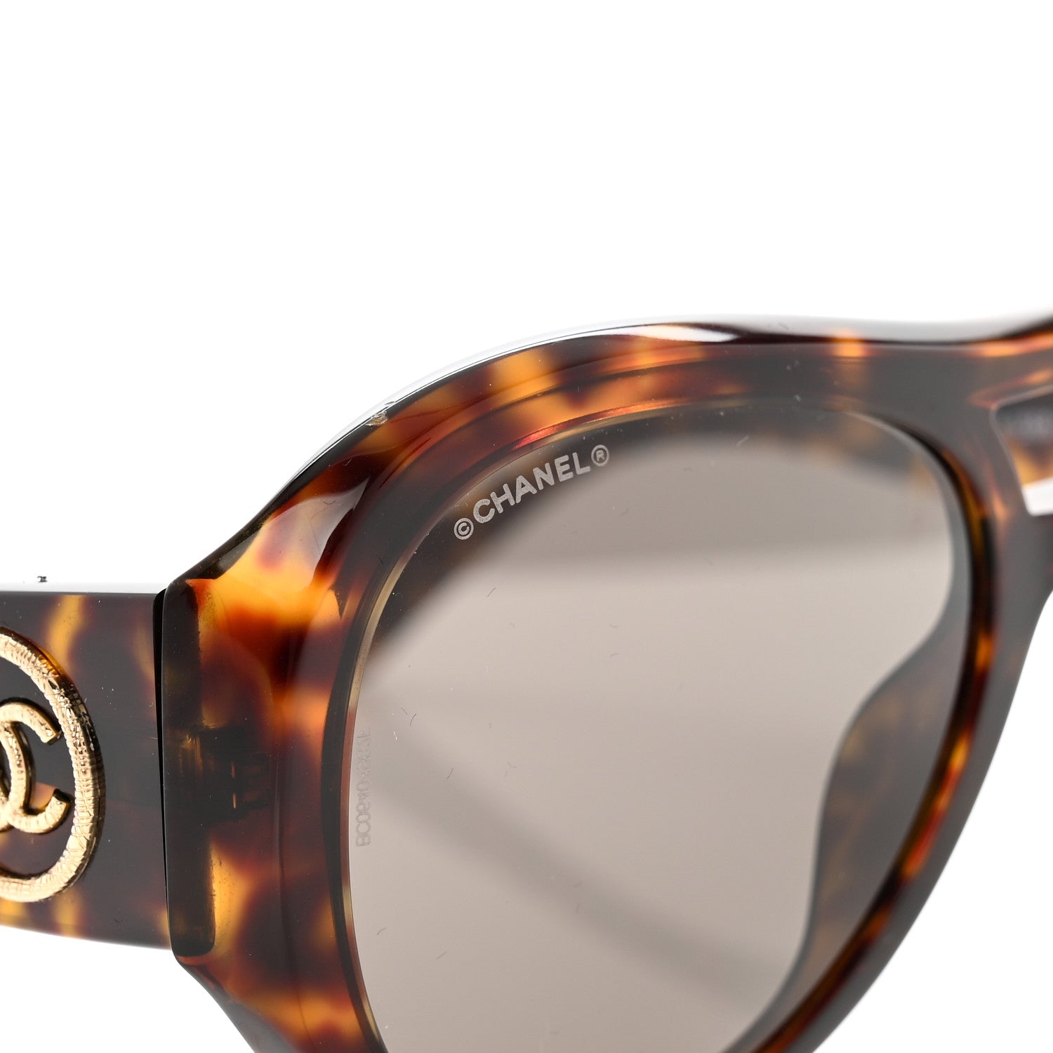 Chanel Acetate CC Pilot Sunglasses 5508 Dark Tortoise 7 of 8