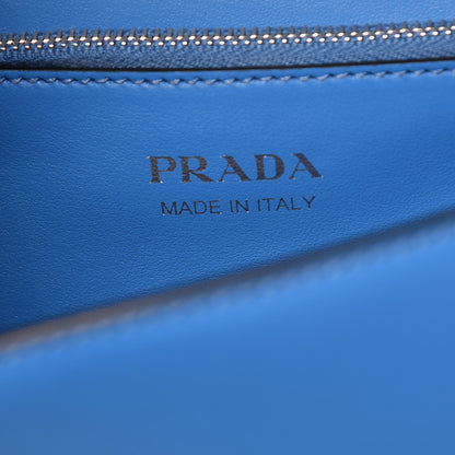 Prada Saffiano City Calfskin Studded Large Elektra Shoulder Bag Blue 6 of 9