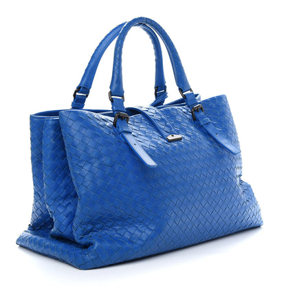 Bottega Veneta Light Calf Intrecciato Small Roma Signal Blue 3 of 11