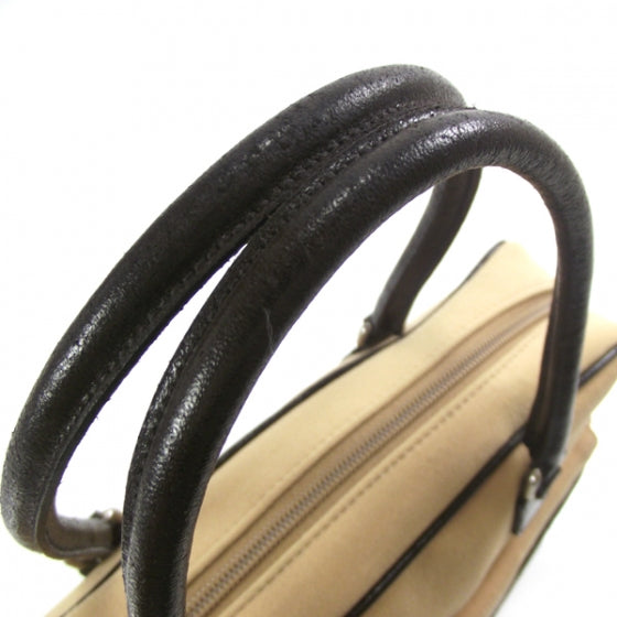 Miu Miu Canvas Small Bow Tote Tan 6 of 11