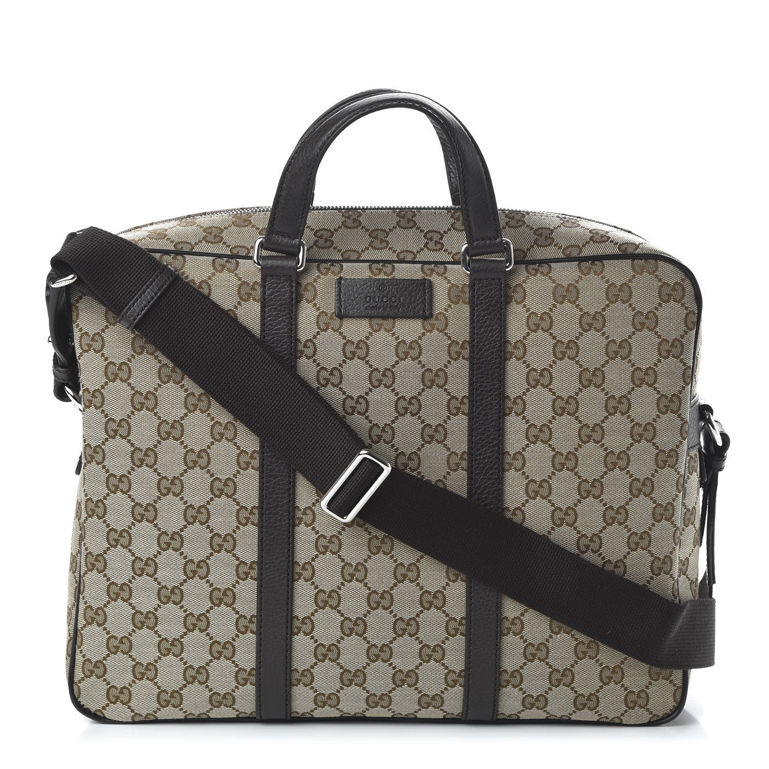 Gucci Monogram Briefcase Dark Brown 1 of 10