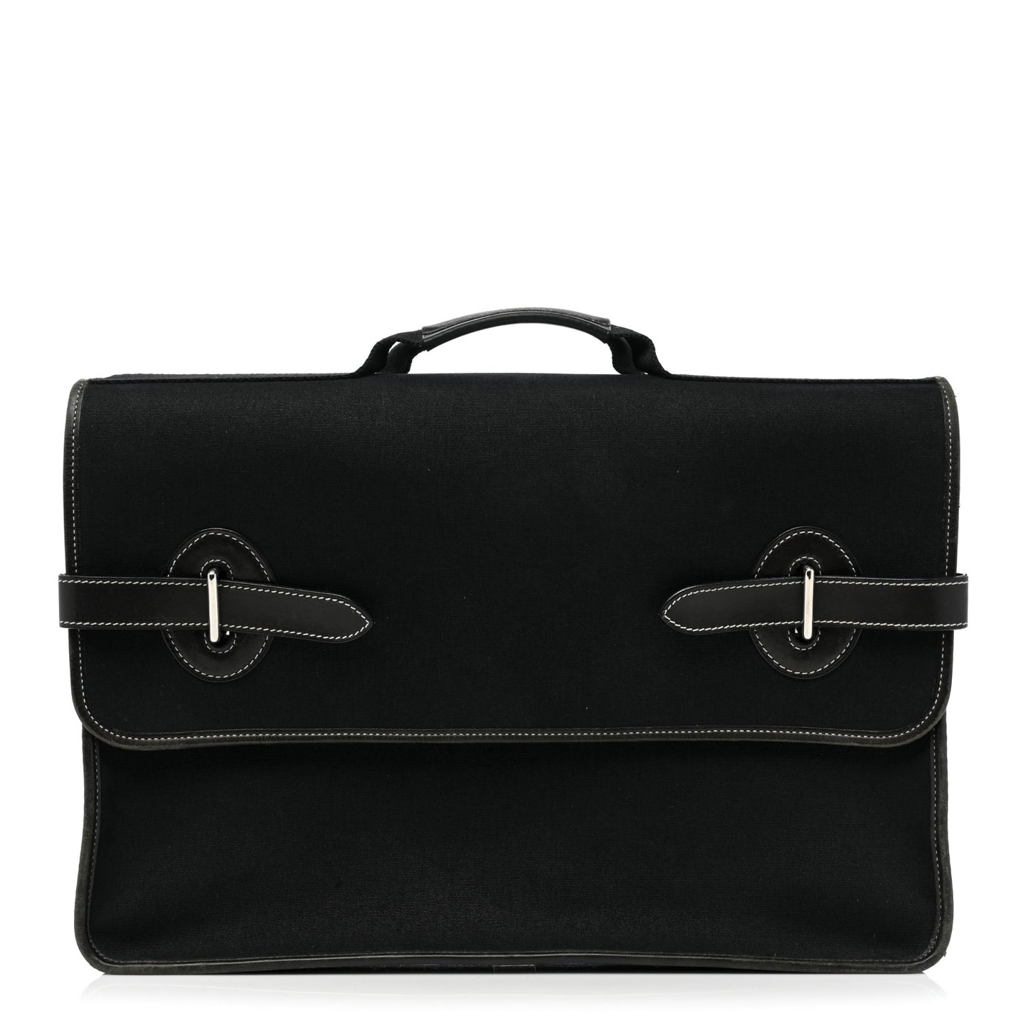 Toile Officier Buenaventura Briefcase Black