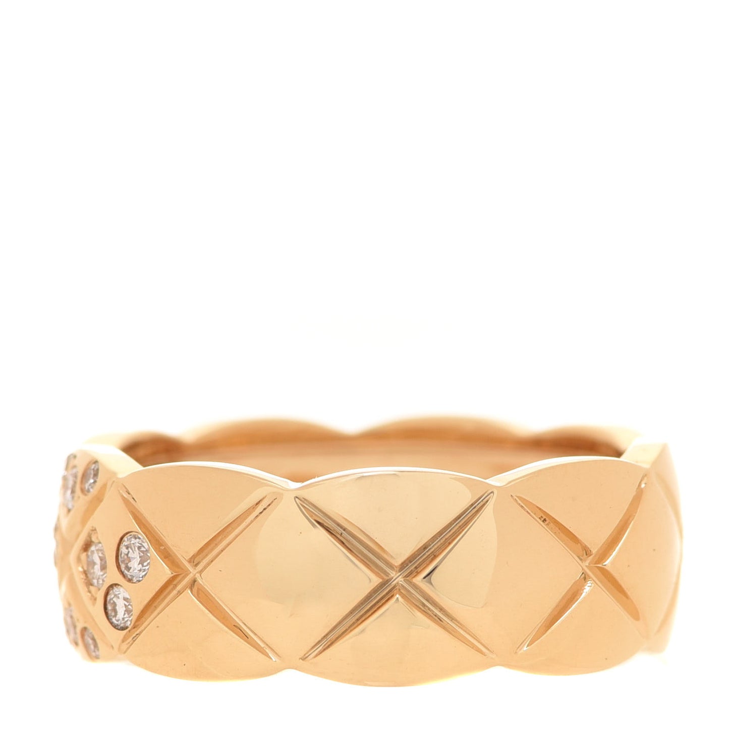 18K Yellow Gold Diamond Small Coco Crush Ring 53 6.25