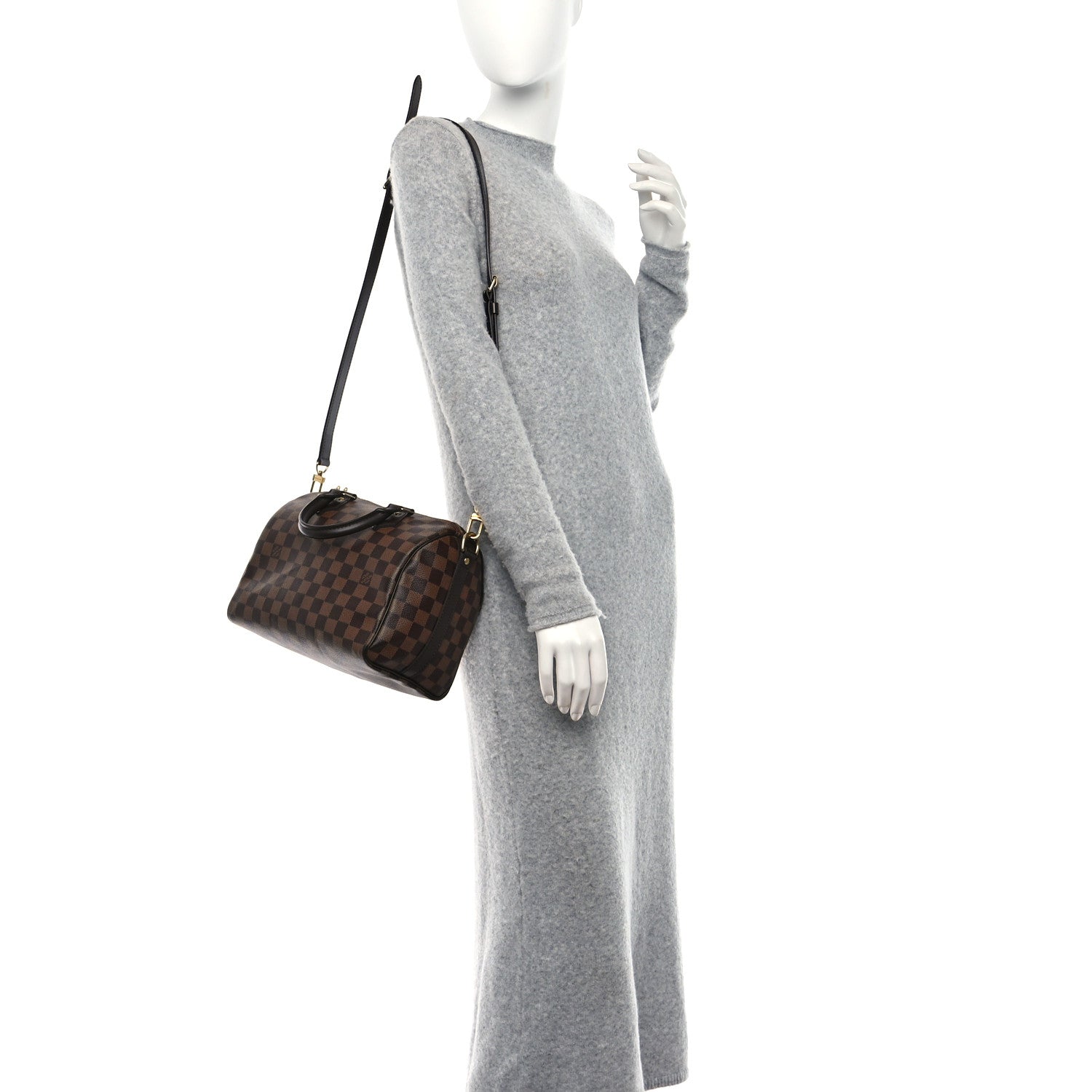 Louis Vuitton Damier Ebene Speedy Bandouliere 25 2 of 13