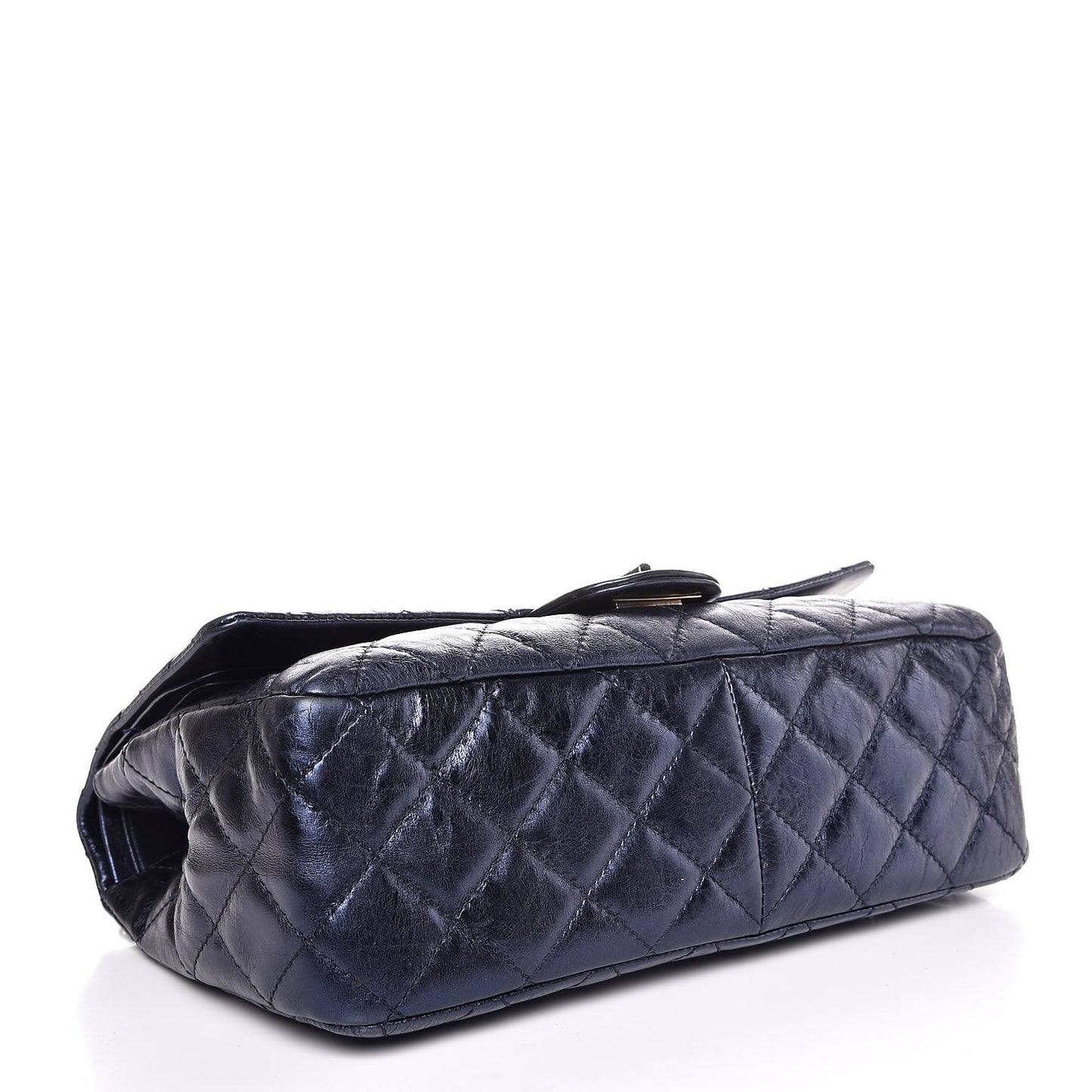 Metallic Aged Calfskin 2.55 Reissue Flap 227 Blue