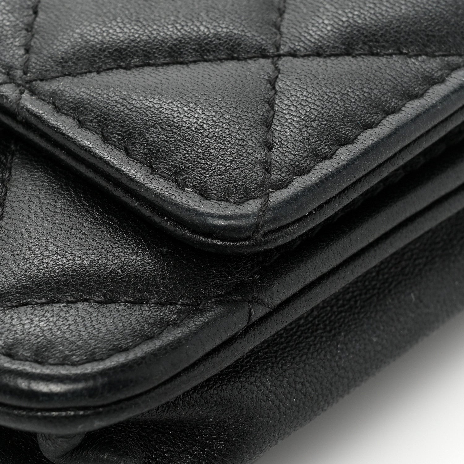 Chanel Lambskin Quilted Trendy CC Wallet On Chain WOC Black 21 of 23